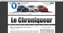 Desktop Screenshot of lechroniqueur.fr